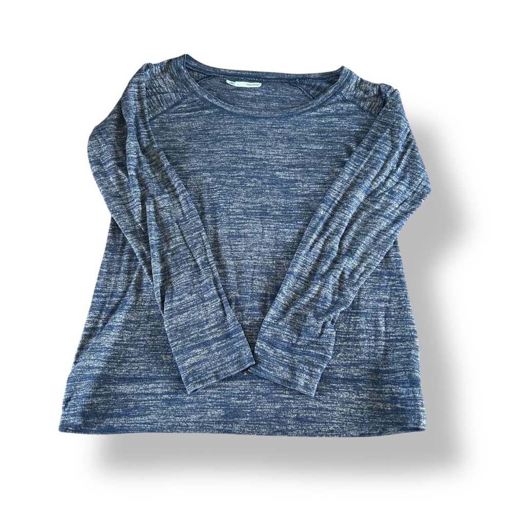 [Maurices] Blue Marled Long Sleeve Knit Top